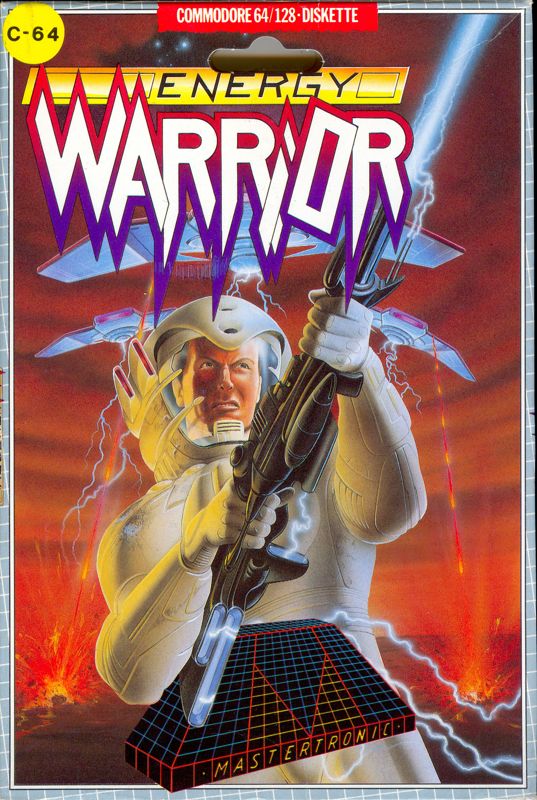 Energy Warrior box art for Commodore 64